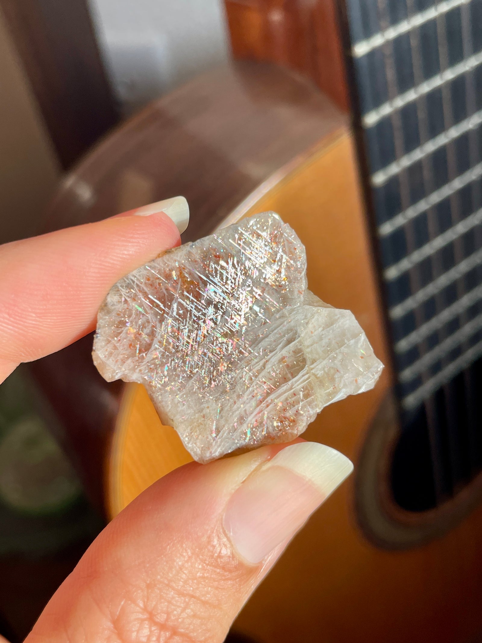Rainbow Lattice Sunstone / Moonstone from Australia