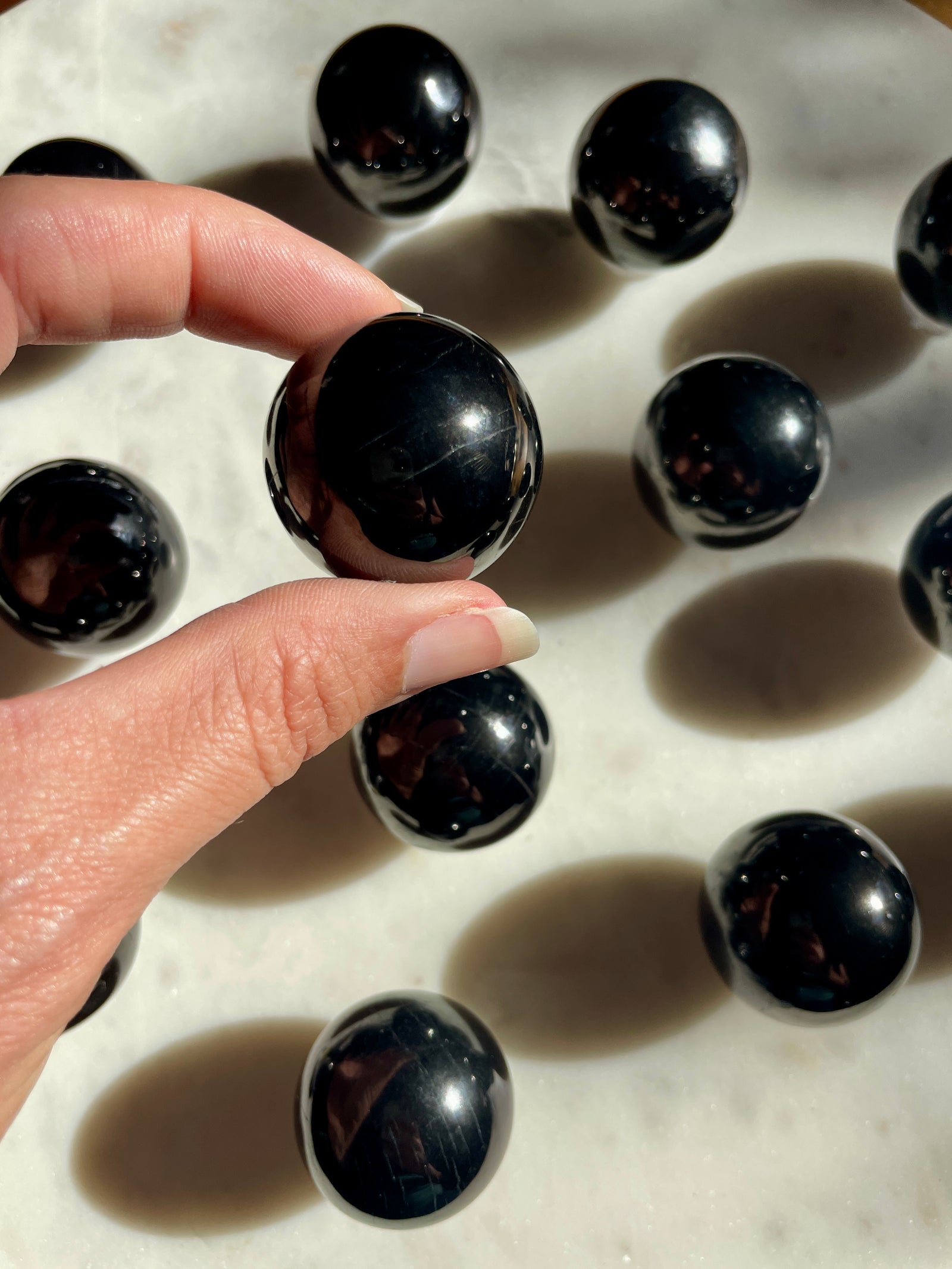 Russian Petrovsky Shungite Spheres ~ 2 Sizes