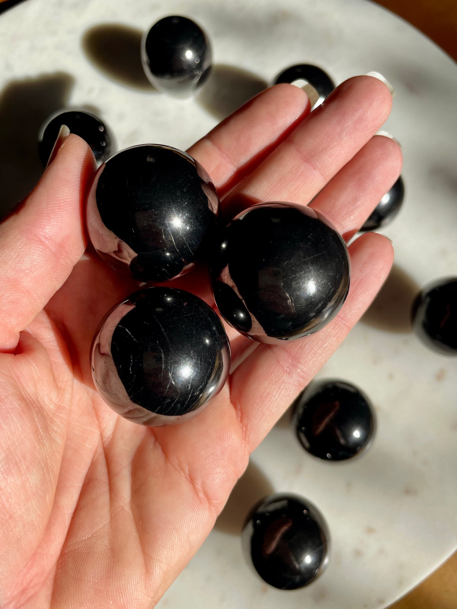 Russian Petrovsky Shungite Spheres ~ 2 Sizes