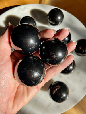 Russian Petrovsky Shungite Spheres ~ 2 Sizes