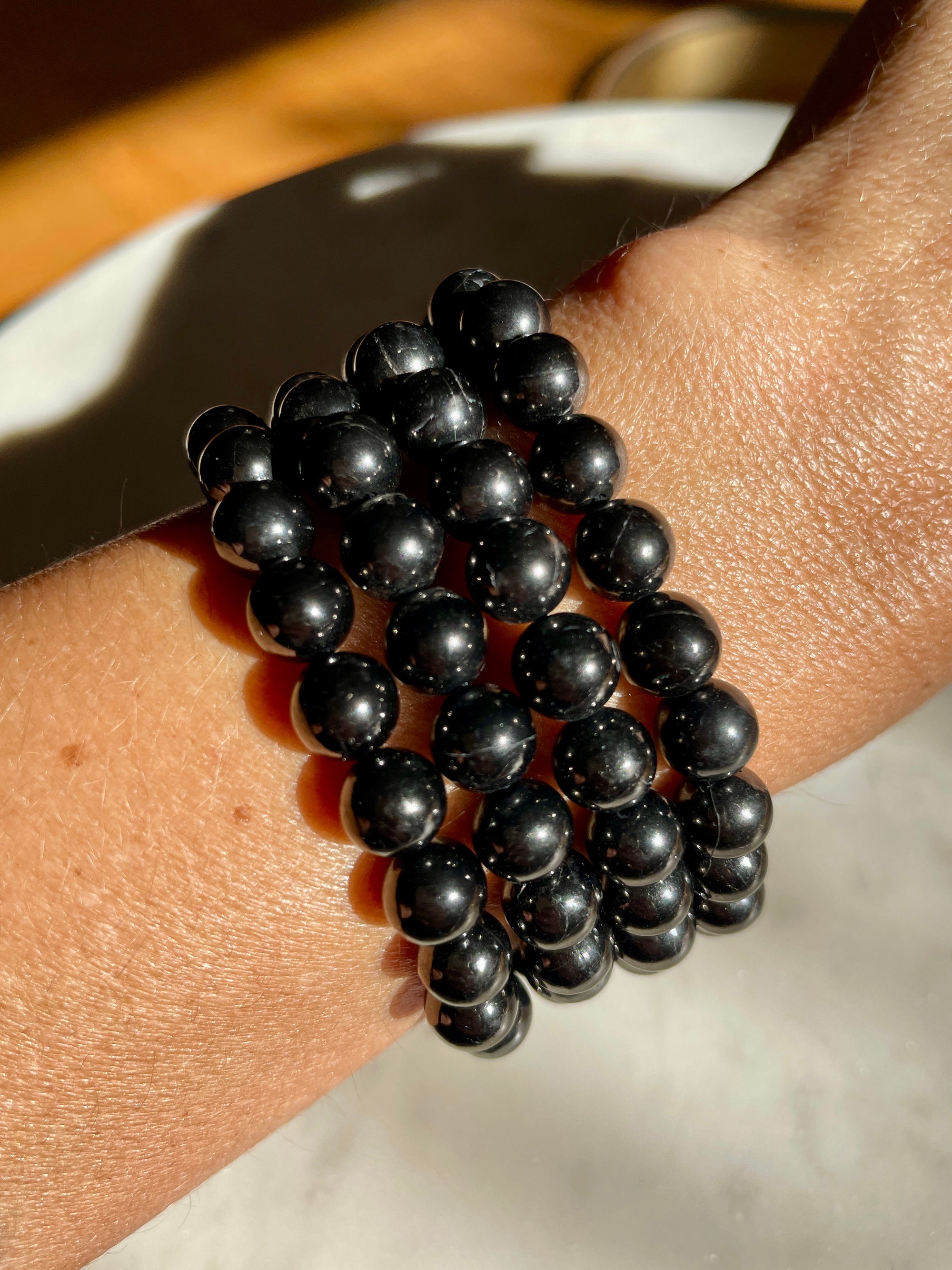 Russian Petrovsky Shungite Round Bracelet