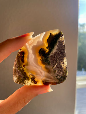 Indonesian Moss Agate with Quartz