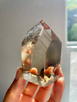 Smoky Citrine Tower with Phantoms