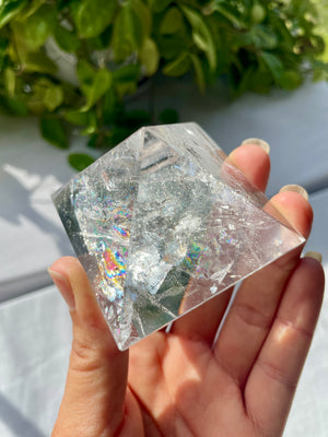 Brazilian Quartz Lemurian Pyramid