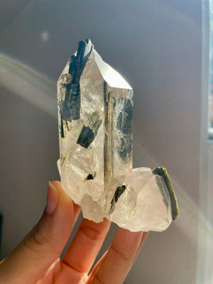 Quartz and Epidote from Brazil
