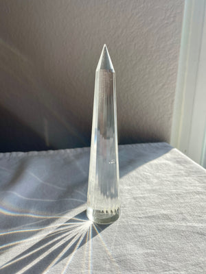 Faceted Himalayan Quartz Tower with Minor Imperfection
