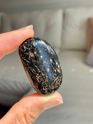 Astrophyllite Palm Stone from Russia