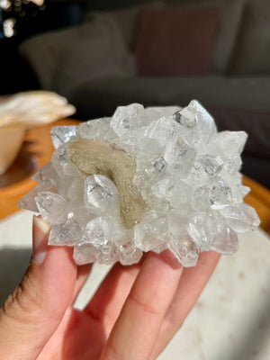 Apophyllite and Stilbite Cluster
