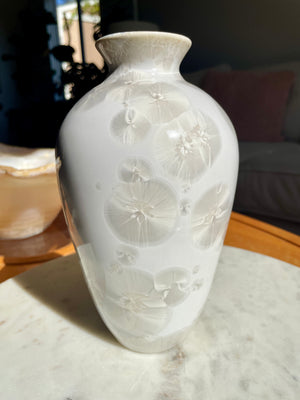 Crystalline Ceramic Pottery Vase