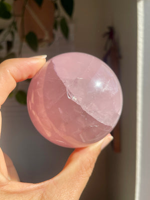 Lavender Rose Quartz Sphere