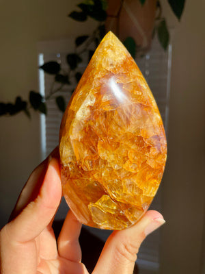 Golden Healer Quartz Flame