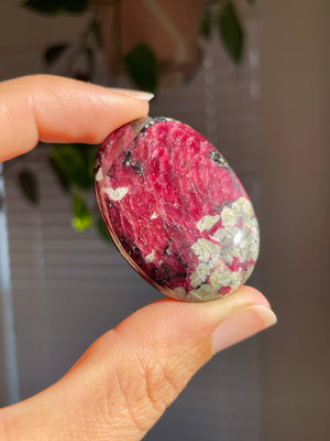 Russian Eudialyte Palm Stone