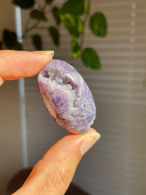 Violet Flame Opal Shiva with Druzy