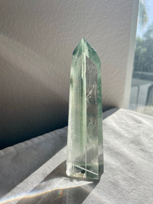 Himalayan Quartz Tower with Chlorite Phantoms