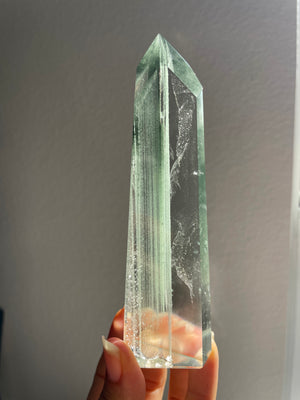 Himalayan Quartz Tower with Chlorite Phantoms