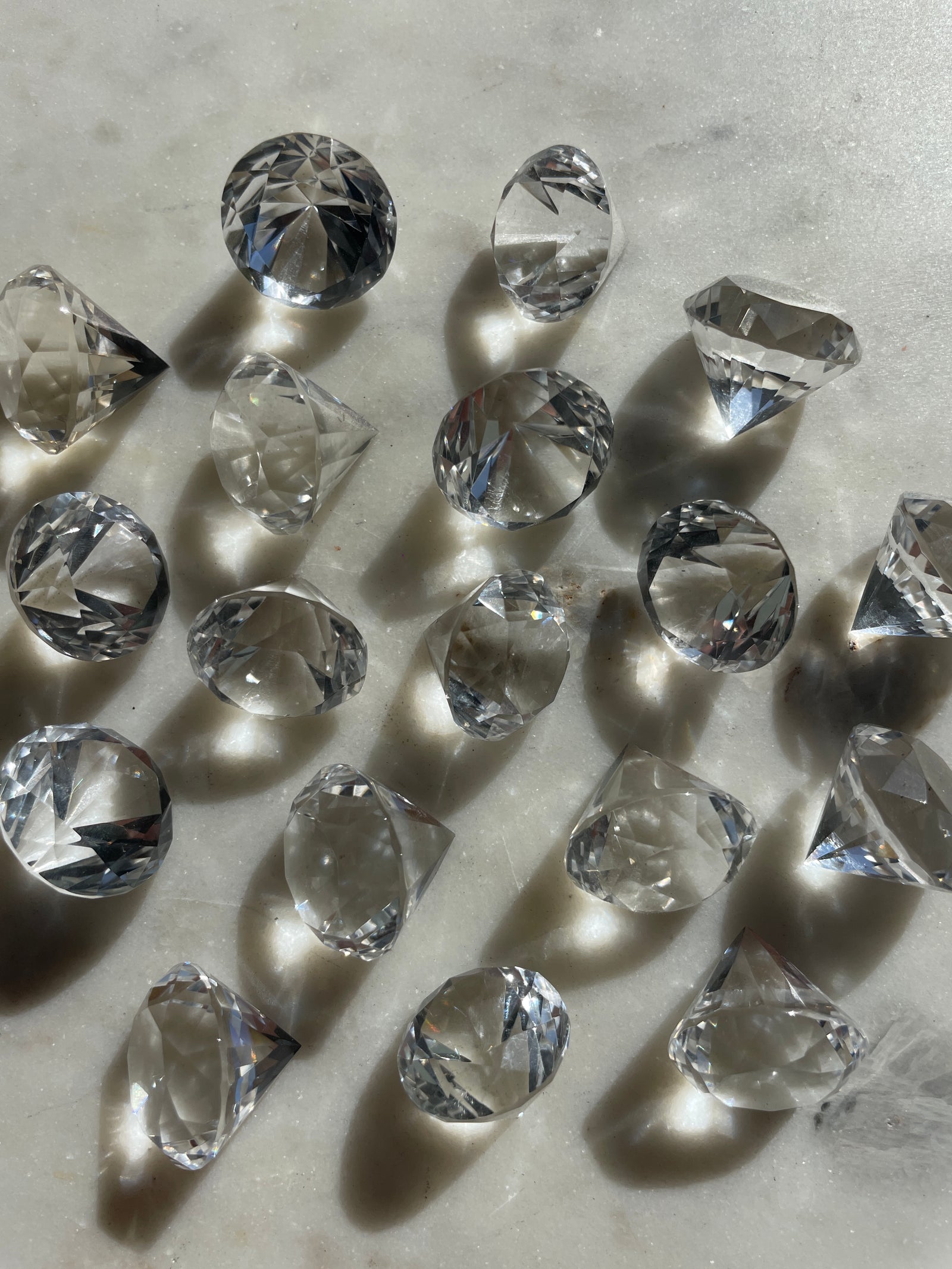 Mini Faceted Himalayan Quartz Diamond Carving