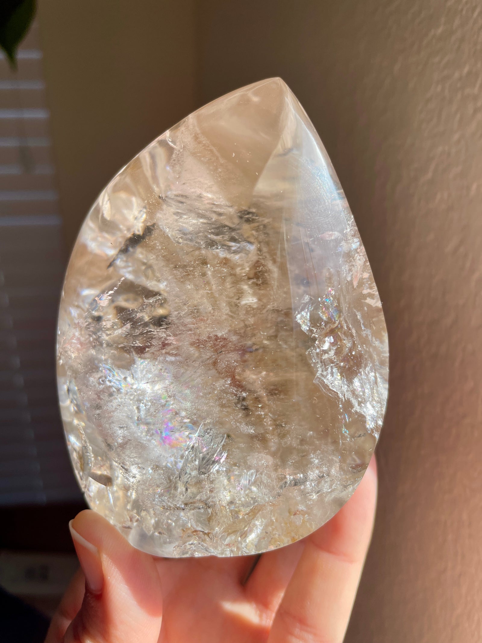 Negative Space Clear Quartz Flame