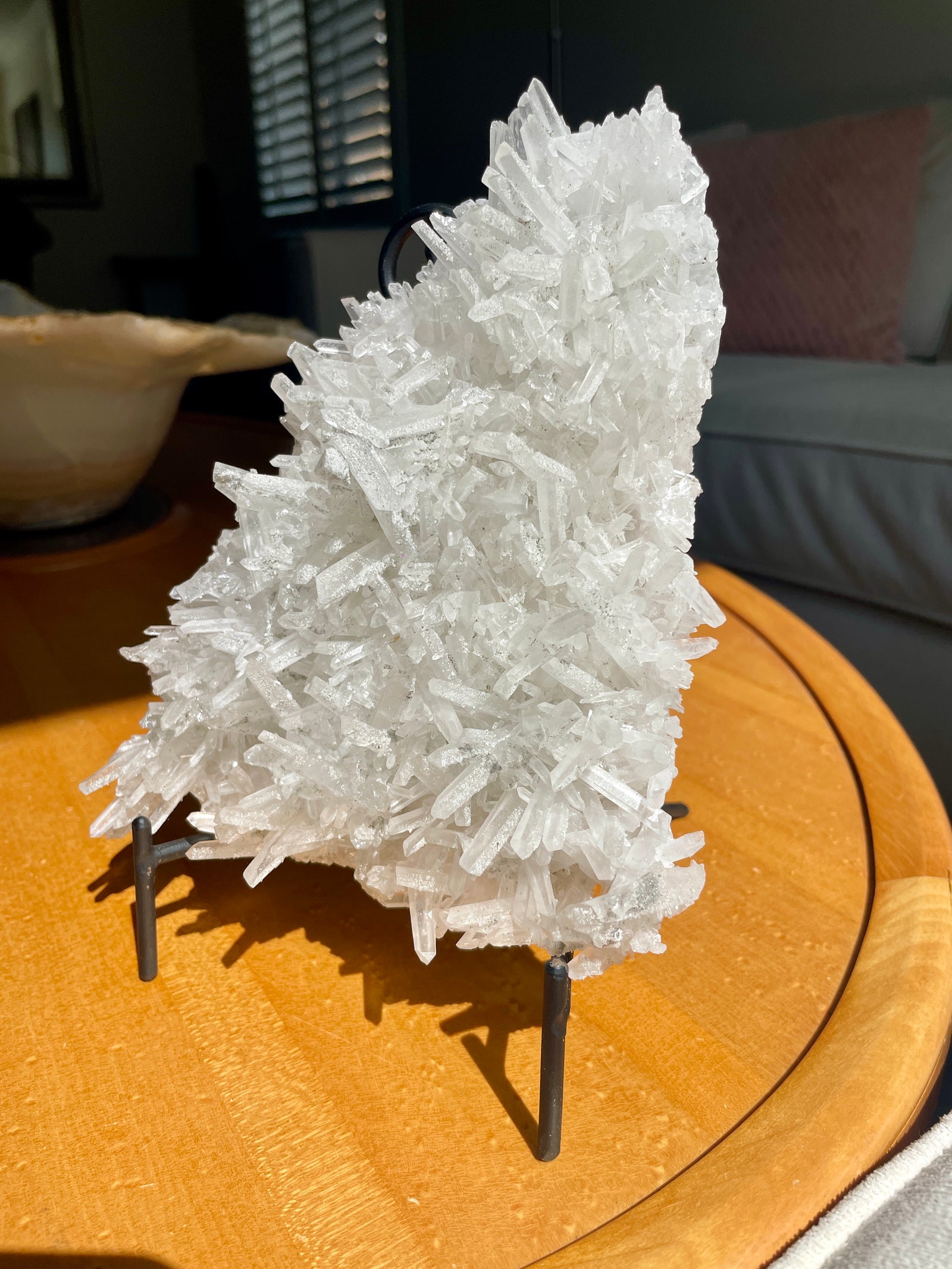 Quartz Cluster with Stand from Bulgaria