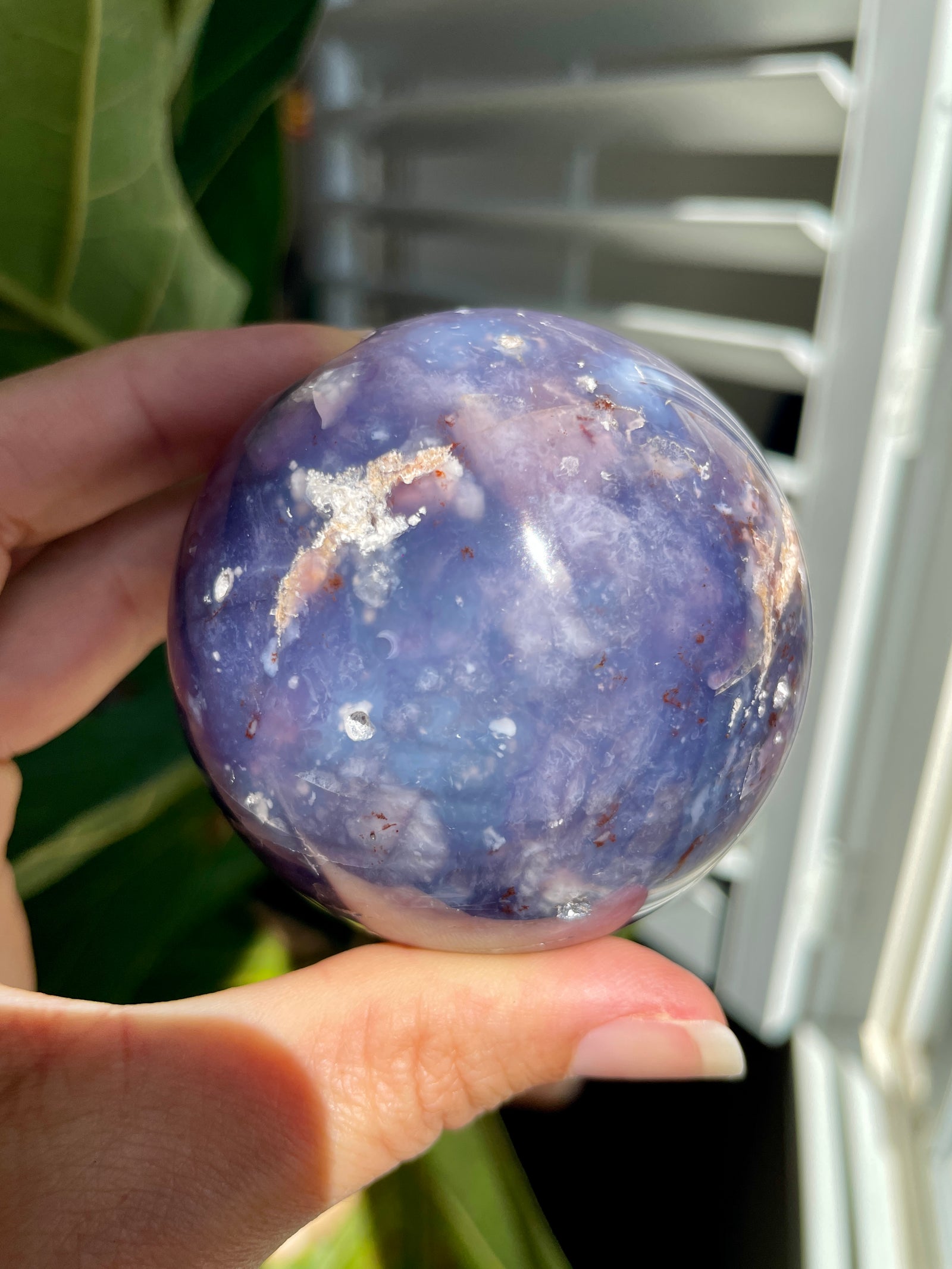 Violet Agate Sphere