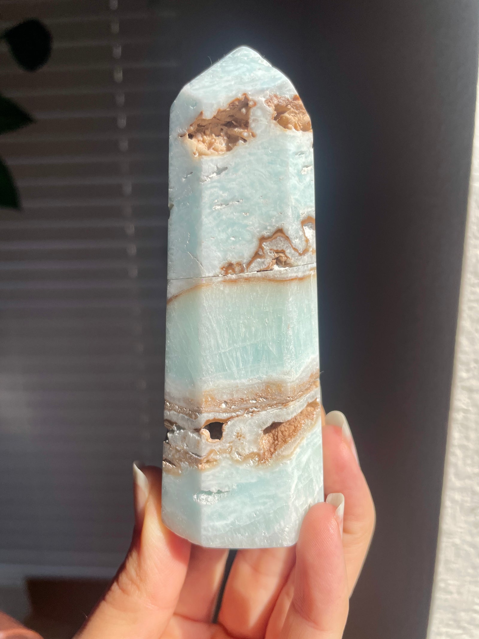 Blue Aragonite Tower