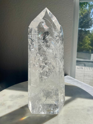 11" Polished Brazilian Lemurian Tower