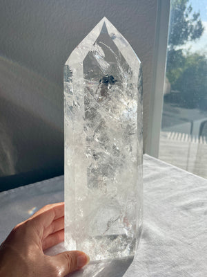 11" Polished Brazilian Lemurian Tower