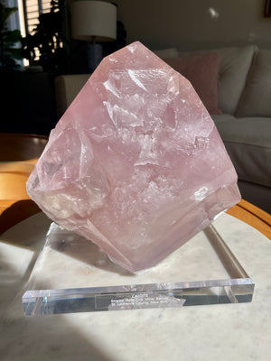 Double Terminated Balmat Calcite with Custom Acrylic Stand