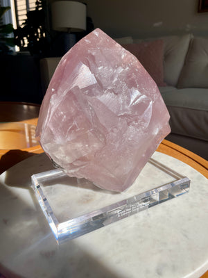Double Terminated Balmat Calcite with Custom Acrylic Stand