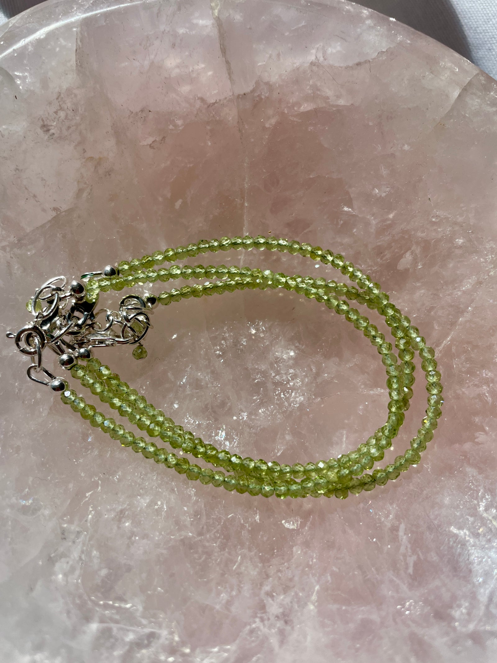 Peridot Bracelet in Sterling Silver