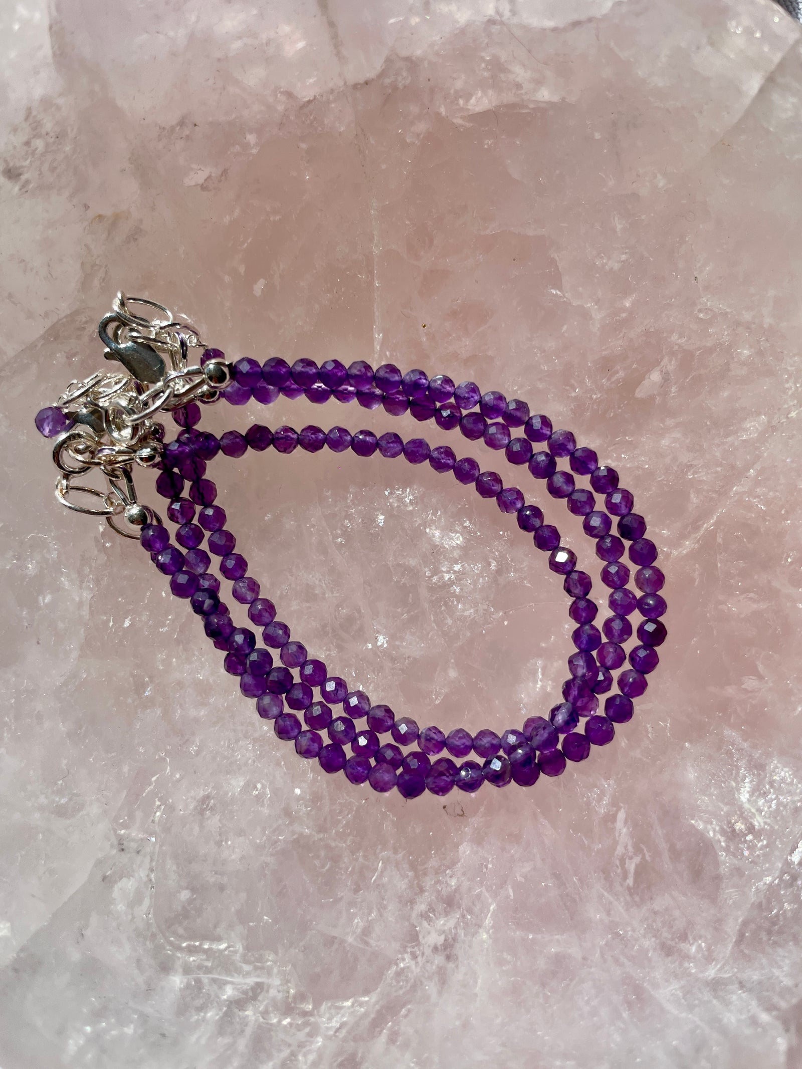 Amethyst Bracelet in Sterling Silver