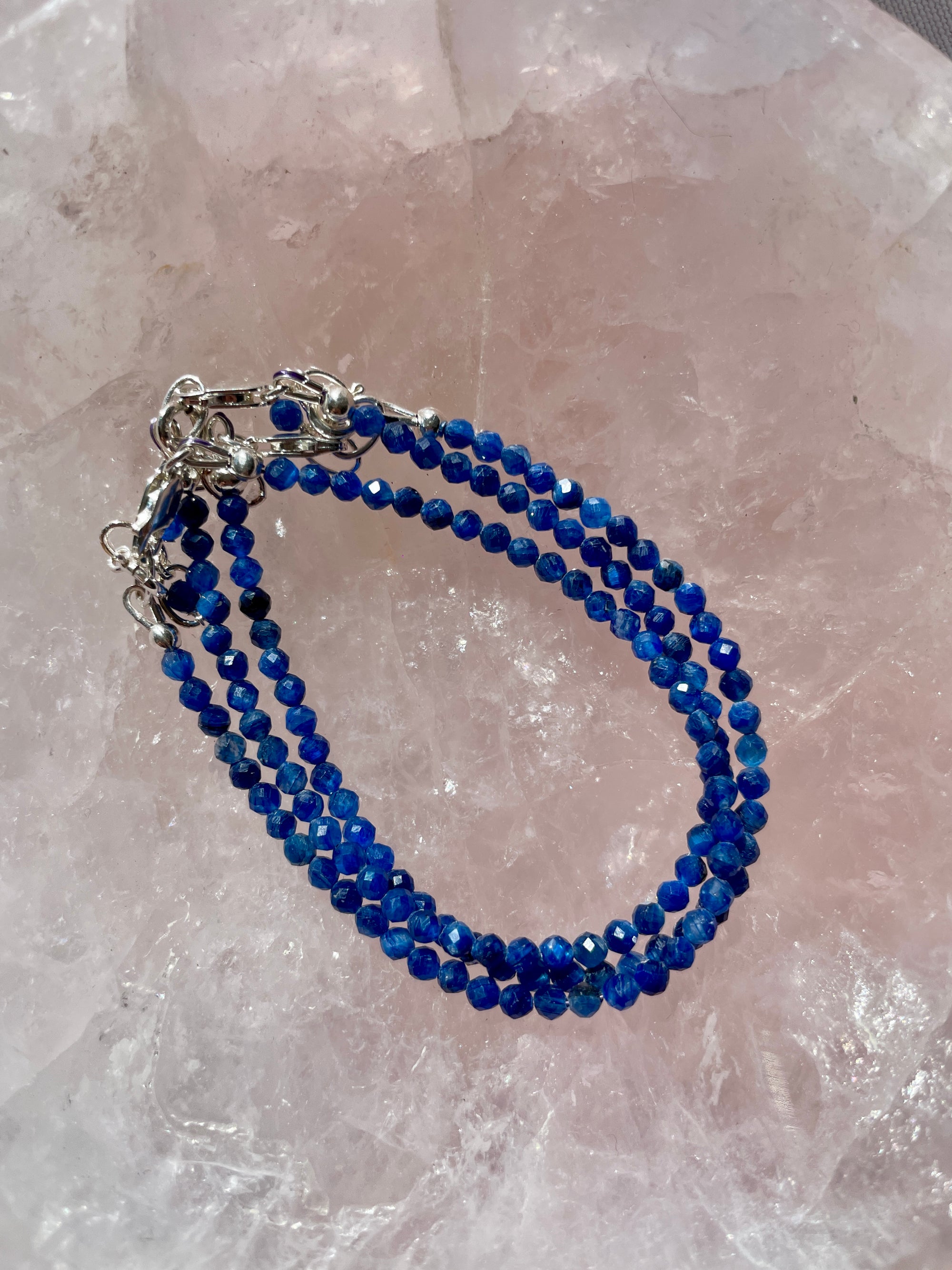 Blue Kyanite Bracelet in Sterling Silver