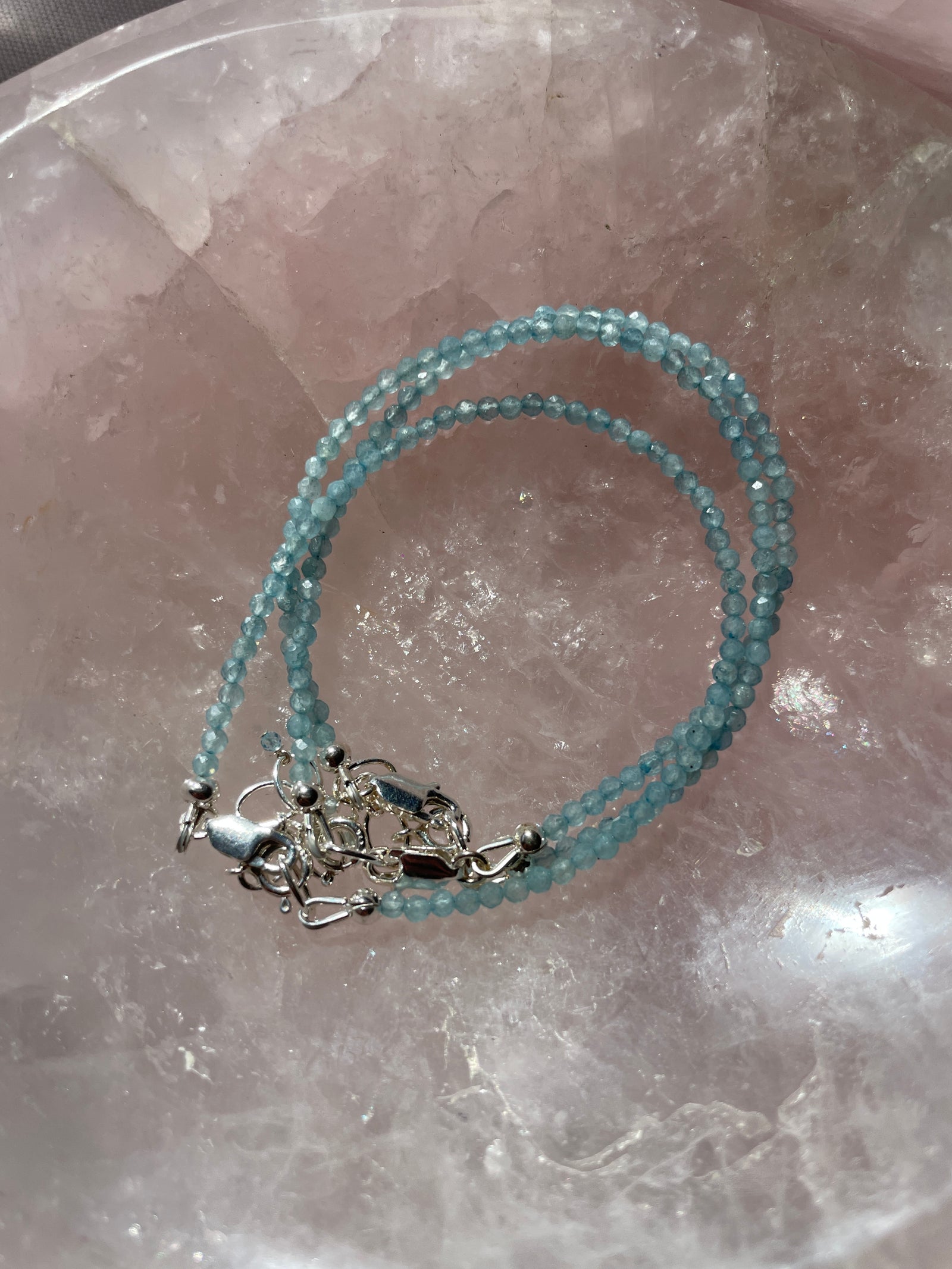 Aquamarine Bracelet in Sterling Silver