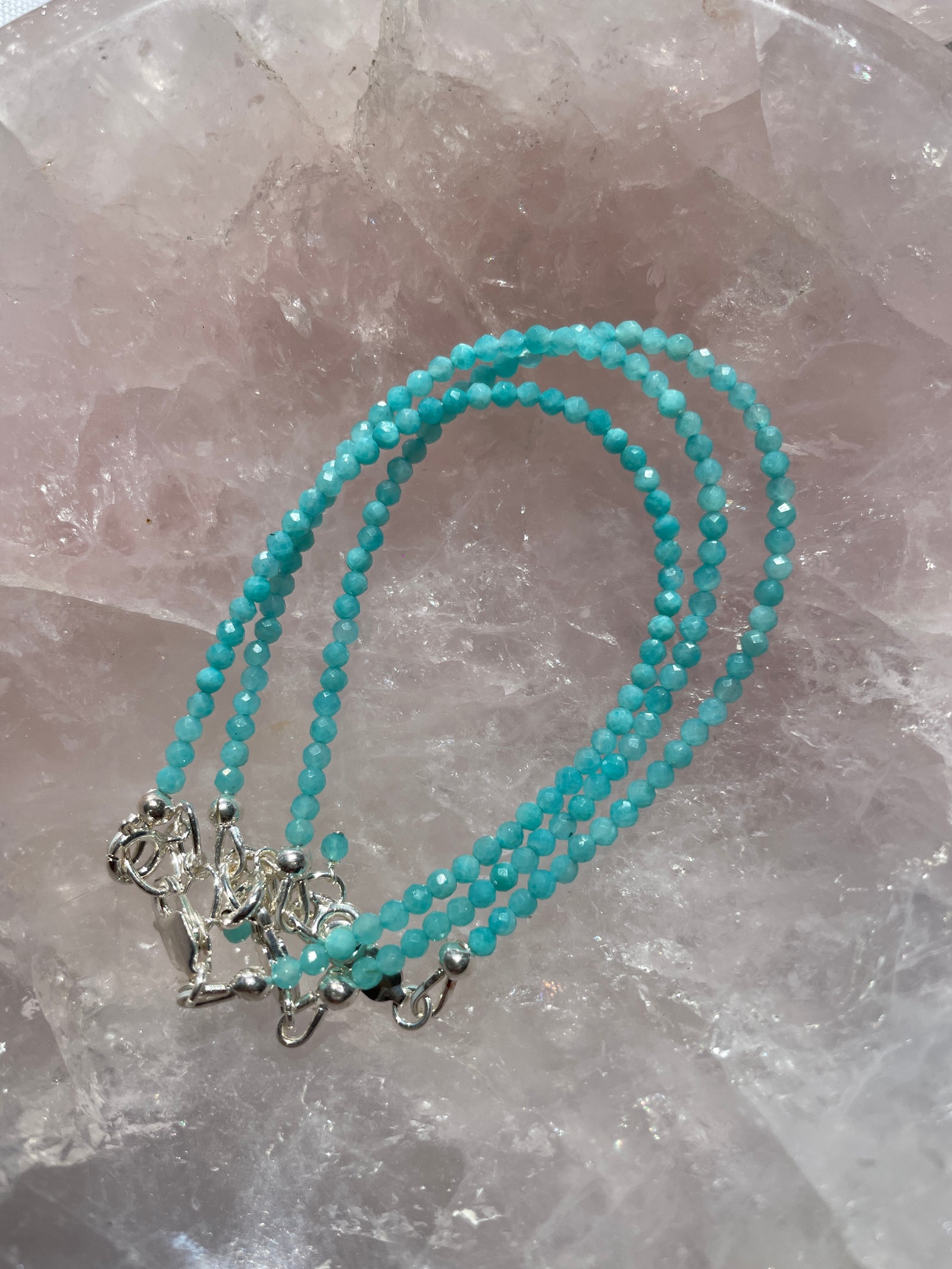 Amazonite Bracelet in Sterling Silver