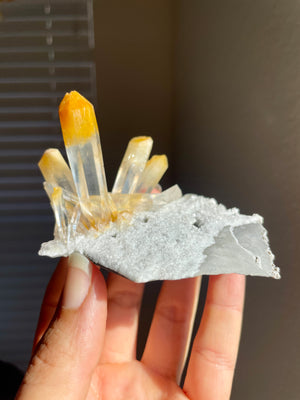 Mango Quartz Cluster on Matrix ~ Colombia