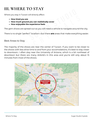 Tucson Gem Show Insider Guide – Digital PDF + Printable Trip Planner