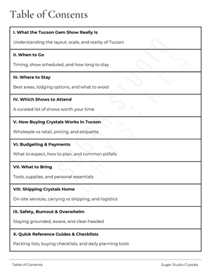 Tucson Gem Show Insider Guide – Digital PDF + Printable Trip Planner