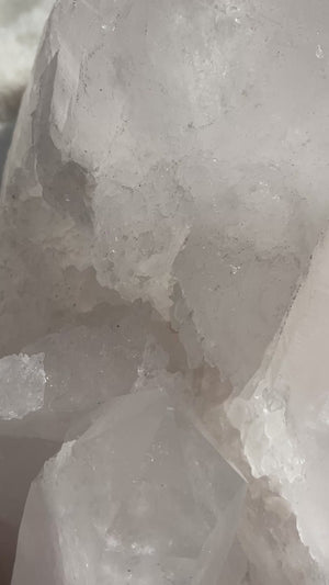56 LB Stunning Slightly Pink Lemurian Cluster