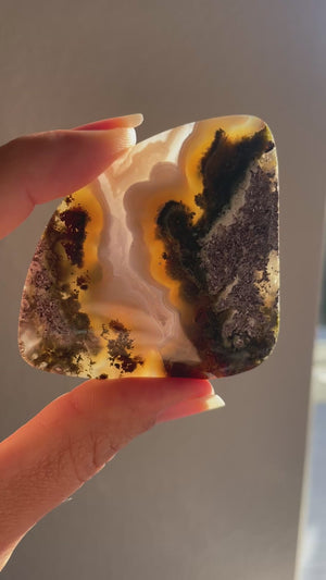 Indonesian Moss Agate with Quartz