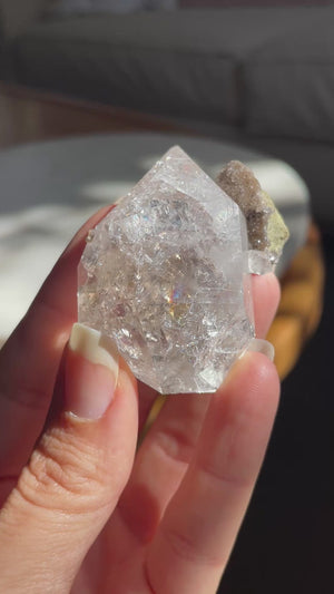 New York Herkimer Diamond with Druzy