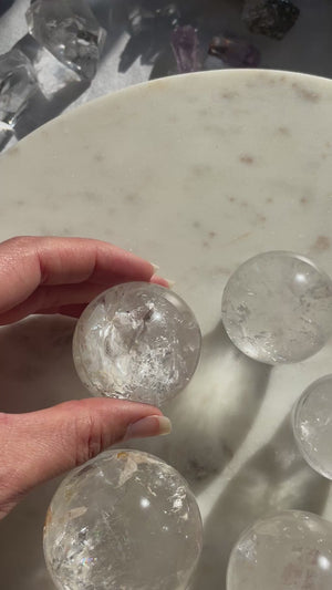 Lemurian Quartz Sphere ~ You Pick