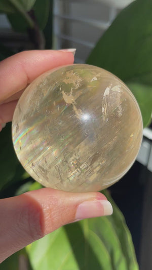 Honey Calcite Sphere
