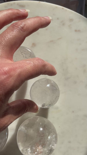 Lemurian Quartz Sphere ~ You Pick
