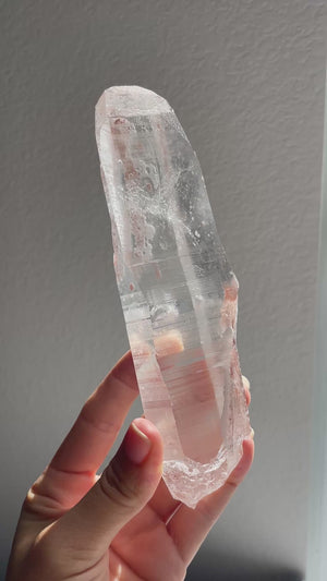 Pink Lemurian Quartz Point