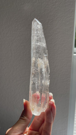 Etched Diamantina Quartz Wand