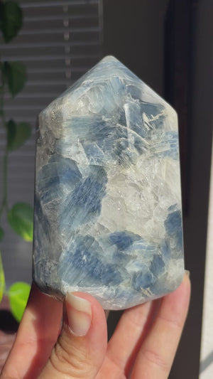 Hefty Kyanite and Quartz Tower