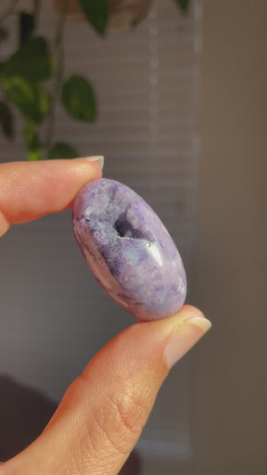 Violet Flame Opal Shiva with Druzy