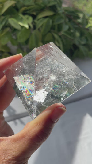 Brazilian Quartz Lemurian Pyramid