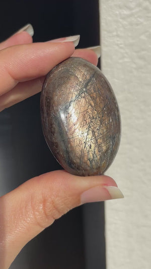 Flashy Bronze Sapphire Palm Stones ~ You Pick