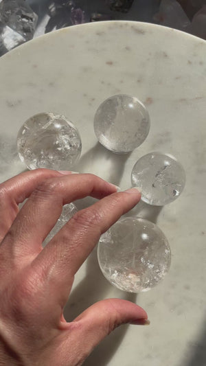 Lemurian Quartz Sphere ~ You Pick