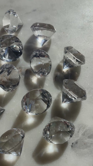 Mini Faceted Himalayan Quartz Diamond Carving
